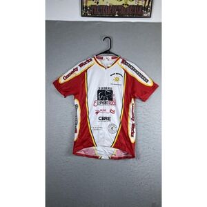 ShaverSport Subaru Elephant Rock Cycling Jersey Mens Large Multicolor 1/2 Zip